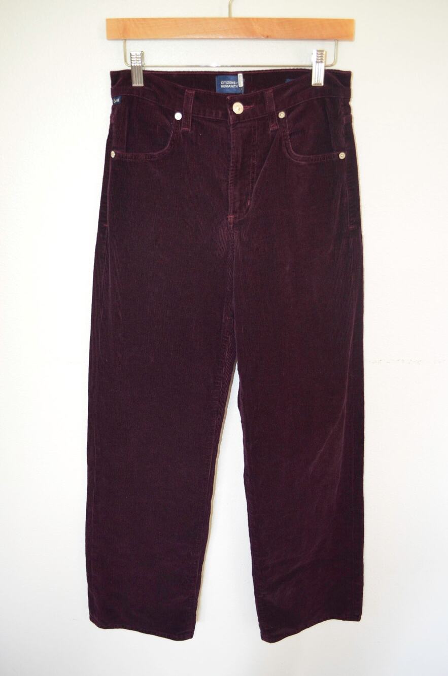 Citizens of Humanity Annina Wide Leg Corduroy Pants Size 26